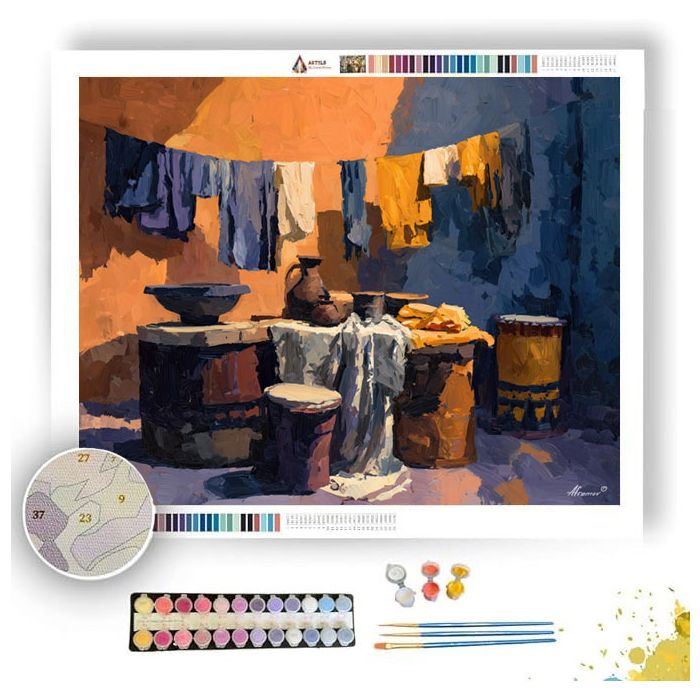 IRON CLOTH VIEW - Paint by Numbers Full Kit