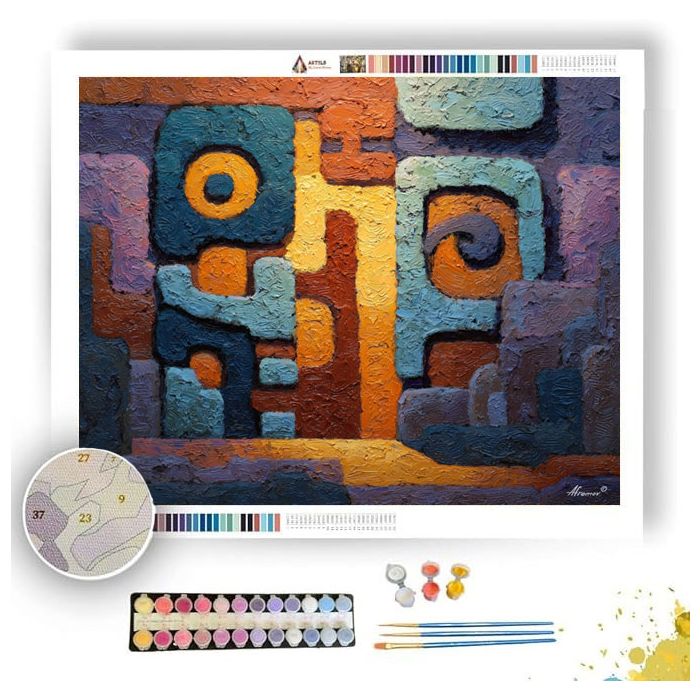PANEL PASSAGE MOONLIT - Paint by Numbers Full Kit