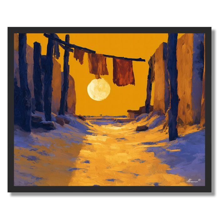BANNER PATH SAND - FRAMED