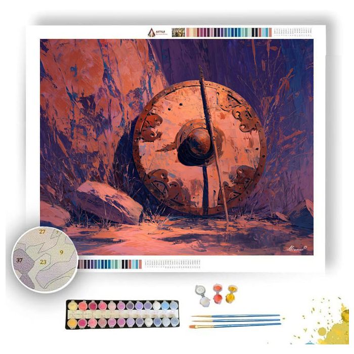 WARRIOR HALO SAND - Paint by Numbers Full Kit
