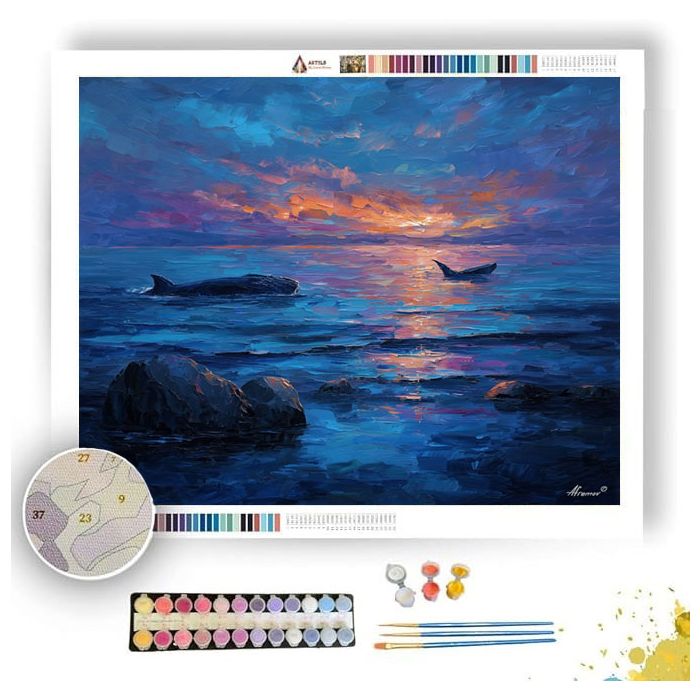 STONE SUNSET - Paint by Numbers Full Kit