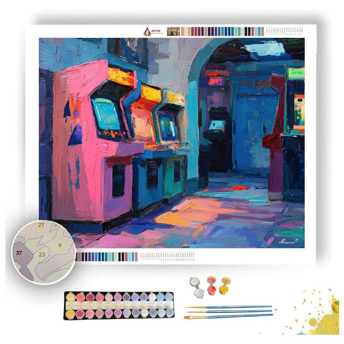 EMBER ARCADE VIEW - Paint by Numbers Full Kit