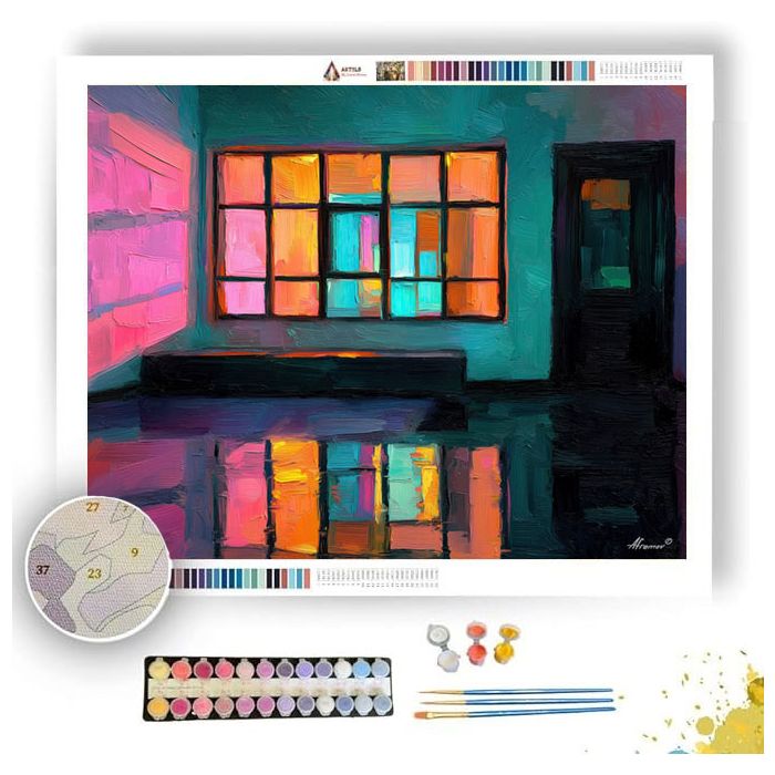 SYNTH WINDOW - Paint by Numbers Full Kit