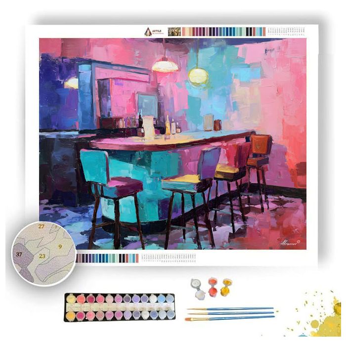 SILK RETRO - Paint by Numbers Full Kit