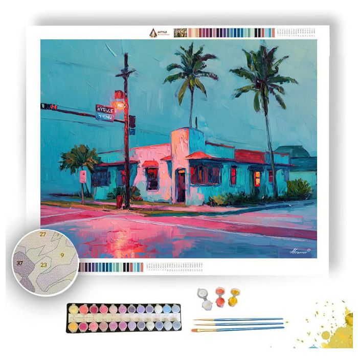 STONE MIAMI NOTE - Paint by Numbers Full Kit