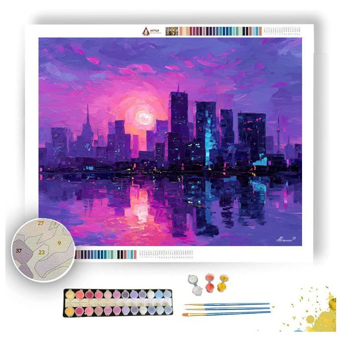 EMBER SKYLINE SPARK - Paint by Numbers Full Kit
