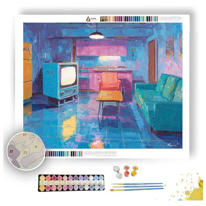 RETRO HOUR - Paint by Numbers Full Kit