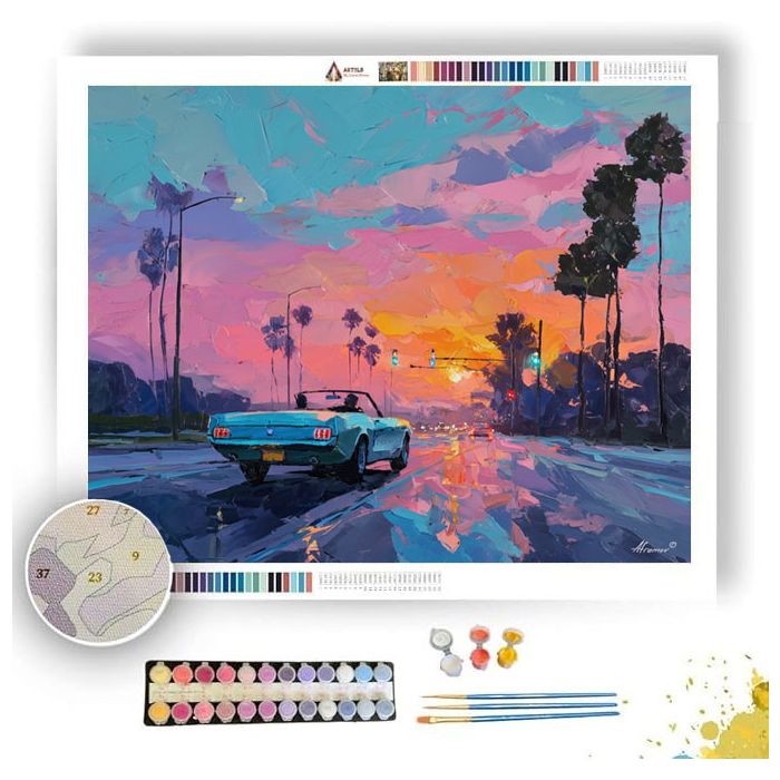 SUNSET GLOW - Paint by Numbers Full Kit