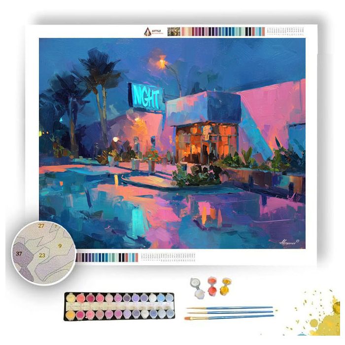 NIGHT RHYTHM TERRACE - Paint by Numbers Full Kit