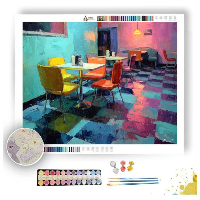 WOOD CHECKER - Paint by Numbers Full Kit