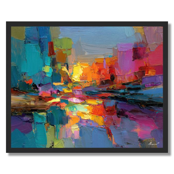 COBALT SWEEP - FRAMED