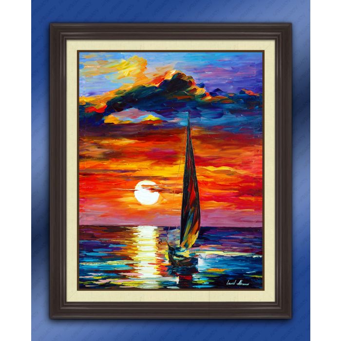 Lonely sailing - FRAMED