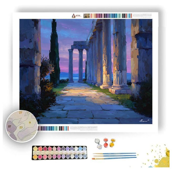 WOOD TORCH PASSAGE - Paint by Numbers Full Kit
