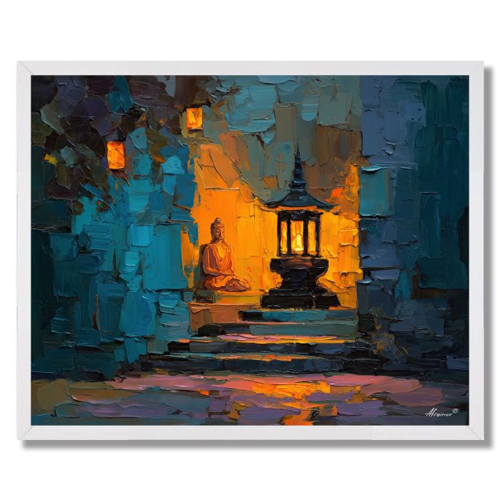 LANTERN SPARK BRASS - FRAMED