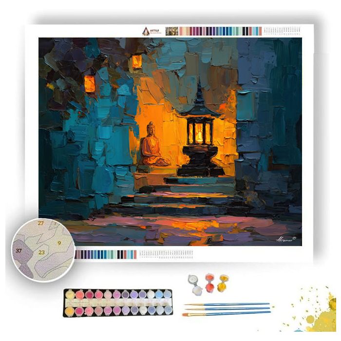 LANTERN SPARK BRASS - Paint by Numbers Full Kit