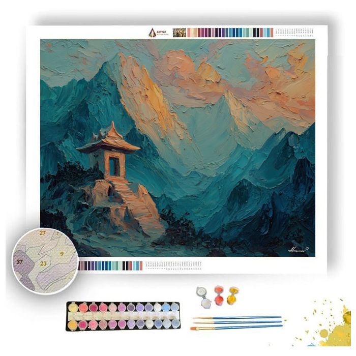 EMBER MOUNTAIN VIGNETTE - Paint by Numbers Full Kit