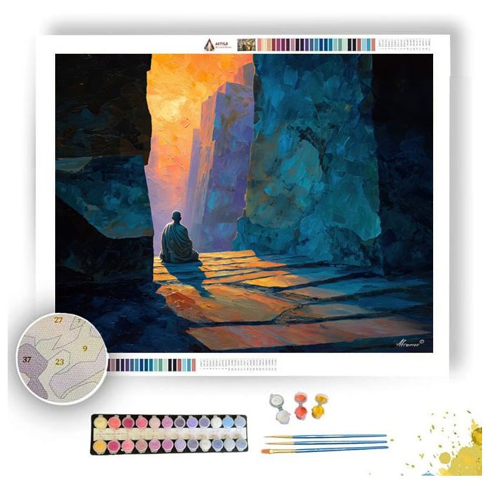 MARBLE WINDOW STONE - Paint by Numbers Full Kit