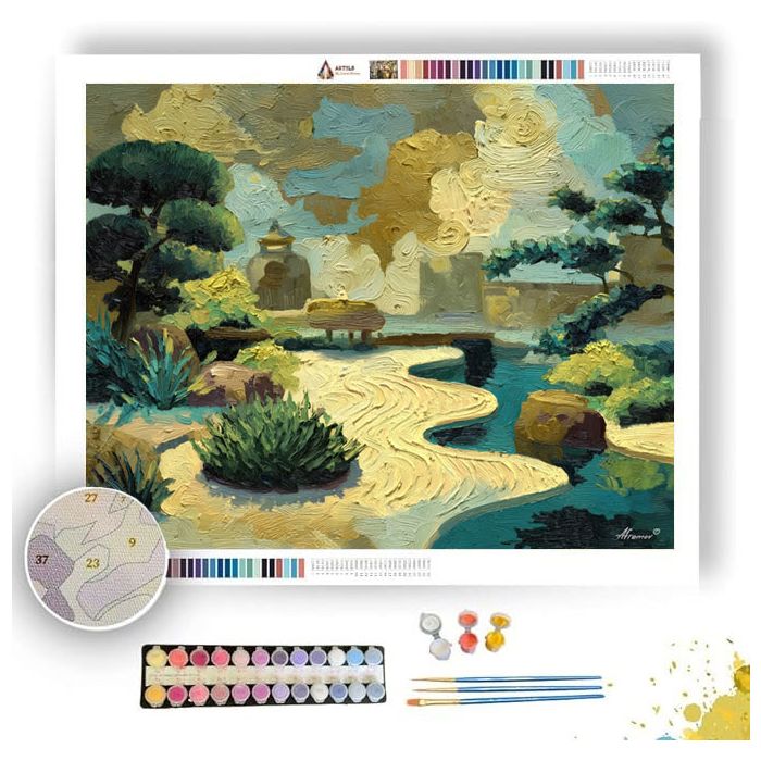 CLOUD GARDEN VIEW - Paint by Numbers Full Kit