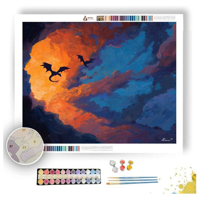 FLIGHT WATERLINE SKY - Paint by Numbers Full Kit