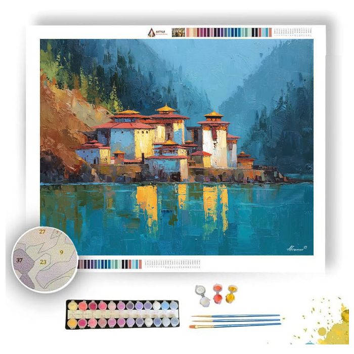 RIVER TEMPLE HUSH - Paint by Numbers Full Kit
