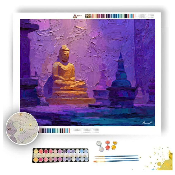 SKY VIOLET VIGNETTE - Paint by Numbers Full Kit