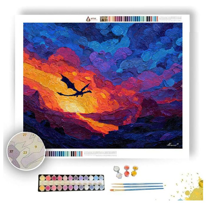 LANTERN MAGMA VIEW - Paint by Numbers Full Kit