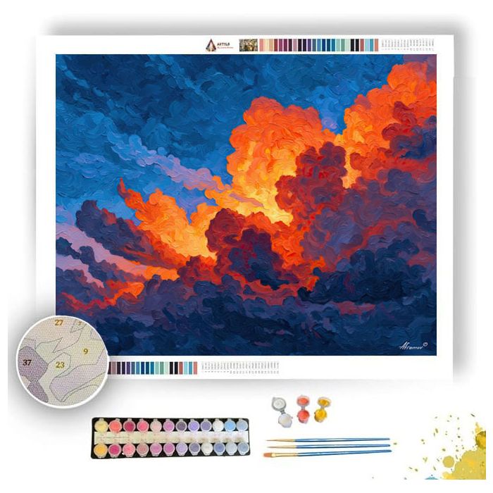 CLOUD STORM NOTE - Paint by Numbers Full Kit