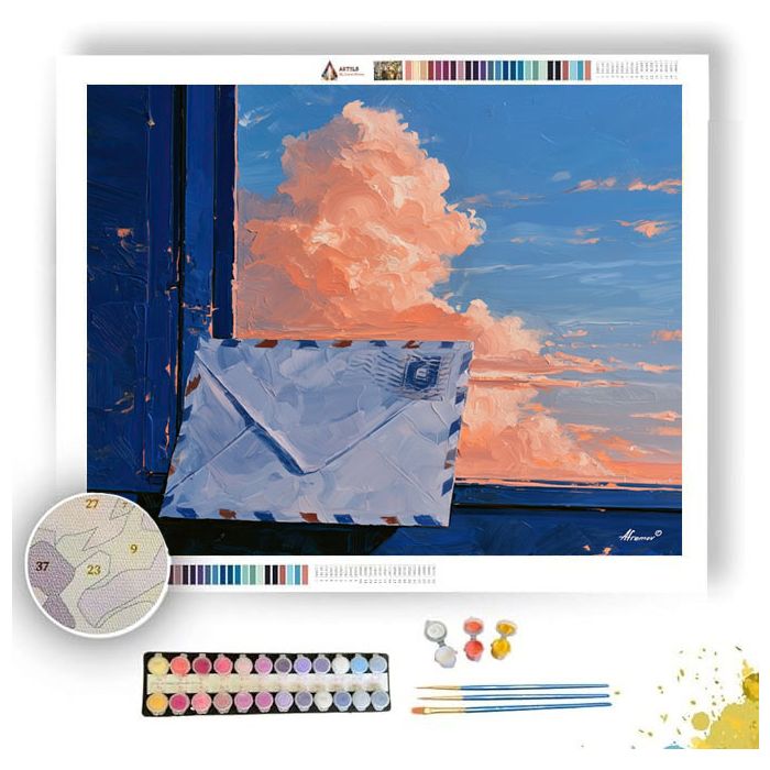 AIRMAIL SKY - Paint by Numbers Full Kit