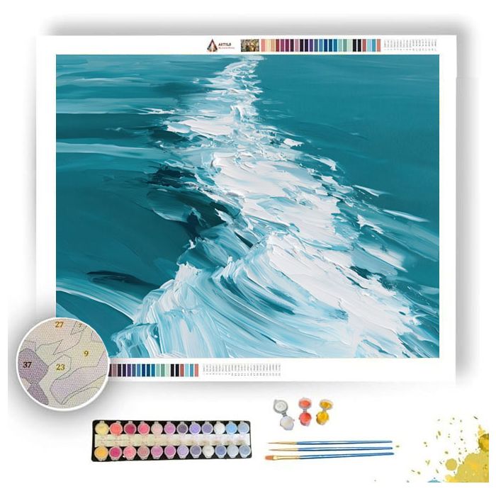 TURQUOISE WAKE - Paint by Numbers Full Kit
