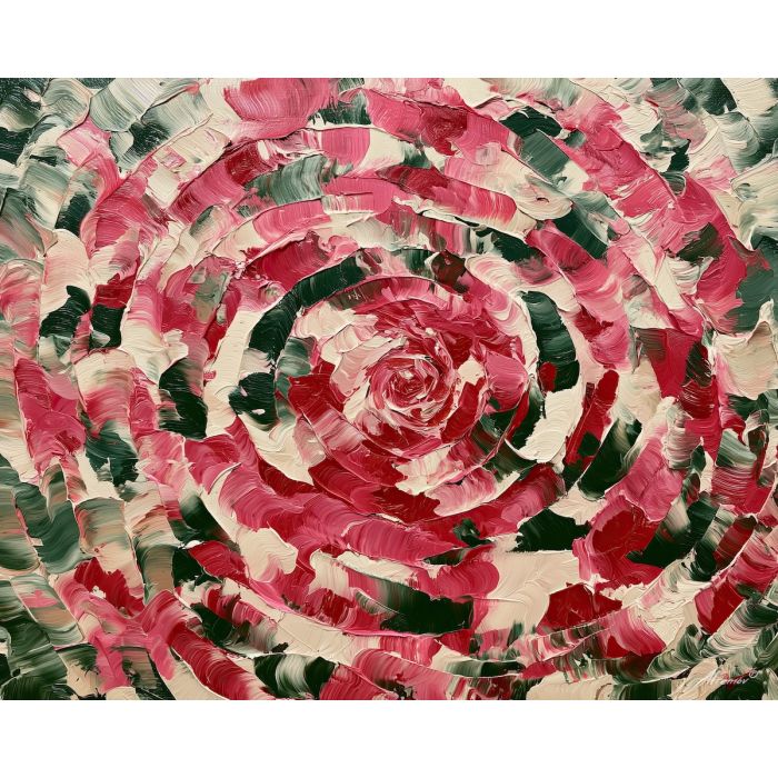 ivory electric, pink forest, crimson nerve art, large abstract canvas, colorful wall art, nonrepresentational art, soft edge abstraction, impasto wall decor, afremov inspired, abstract oil painting