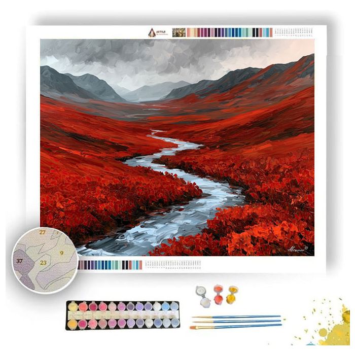 RED TUNDRA - Paint by Numbers Full Kit