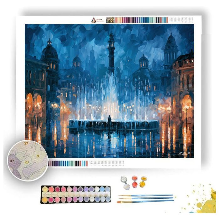 DUSKVALE FOUNTAINS - Paint by Numbers Full Kit