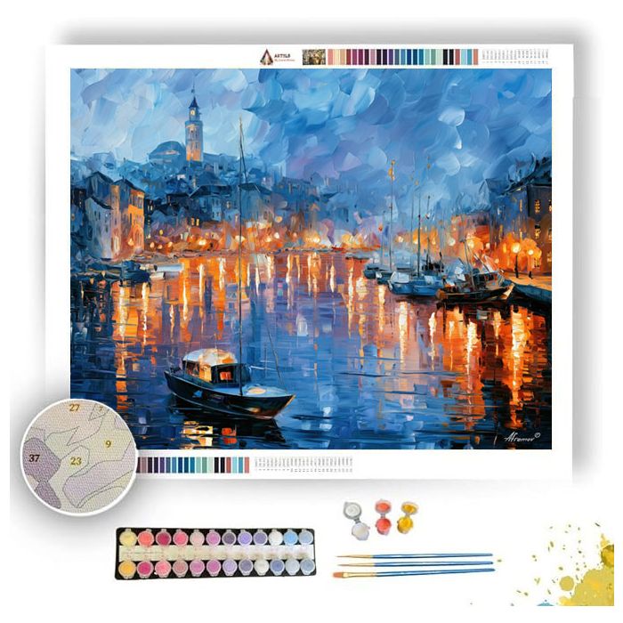 EMBERGLASS HARBOR - Paint by Numbers Full Kit