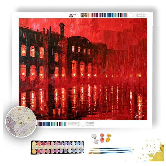 SCARLET WINDOWS - Paint by Numbers Full Kit