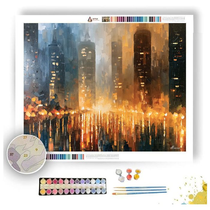 BRONZE TOWERS - Paint by Numbers Full Kit