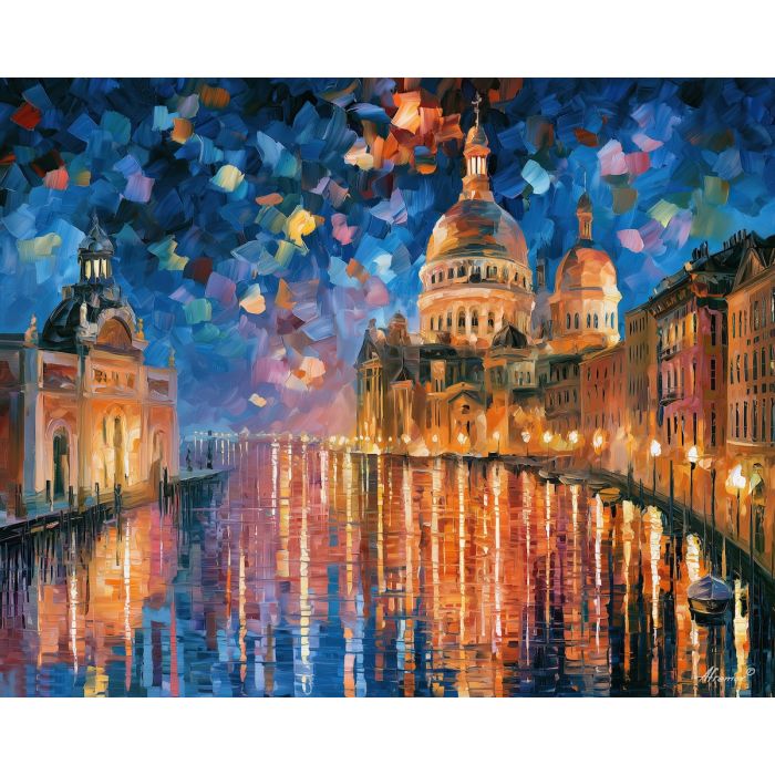 domes glow, midnight art, domes glow after midnight art, textured oil painting, city wall art, deco wall decor, art deco cityscape, fantasy cityscape, palette knife city, thick brush strokes