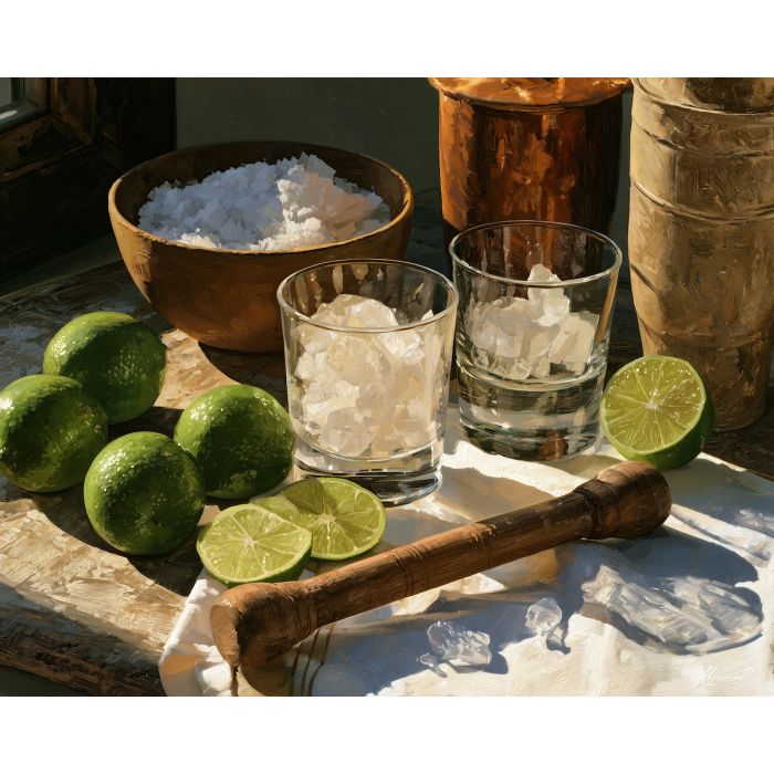 Brazil still life, lime painting, Brazilian culture art, oil painting, tropical drink decor, kitchen wall art, citrus still life, South America decor, Brazilian culinary art, green lime wall art
