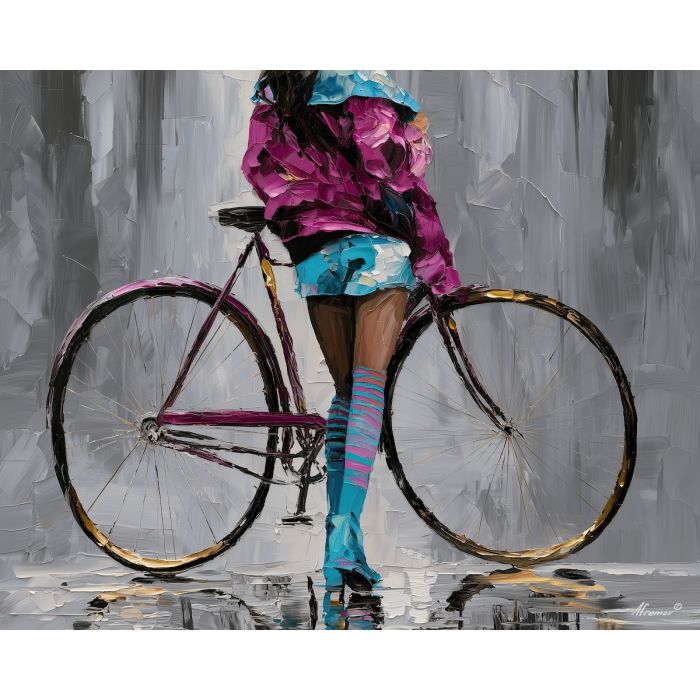 MAGENTA BICYCLE PAUSE BW