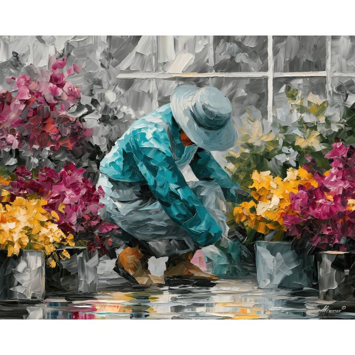 TEAL GARDENER BW