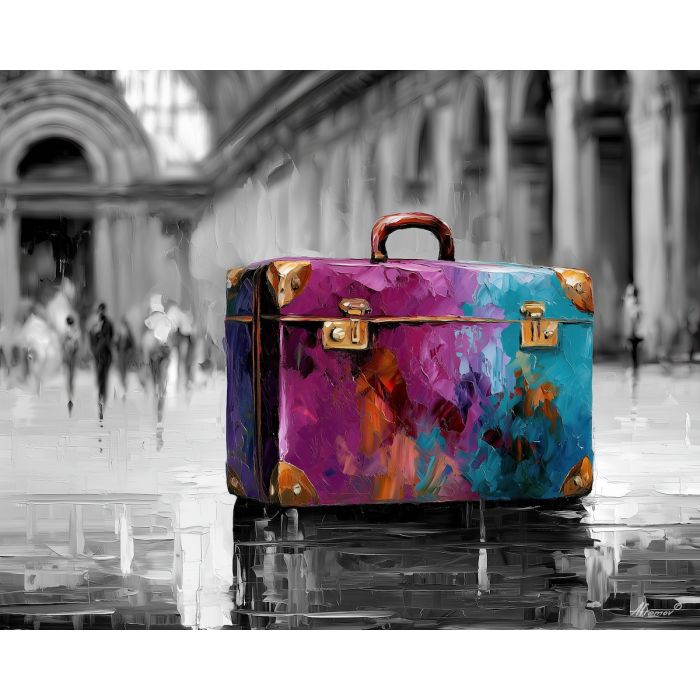 VIOLET SUITCASE BW