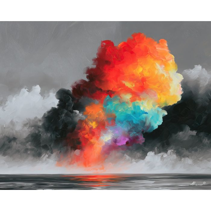 RAINBOW CLOUD BW