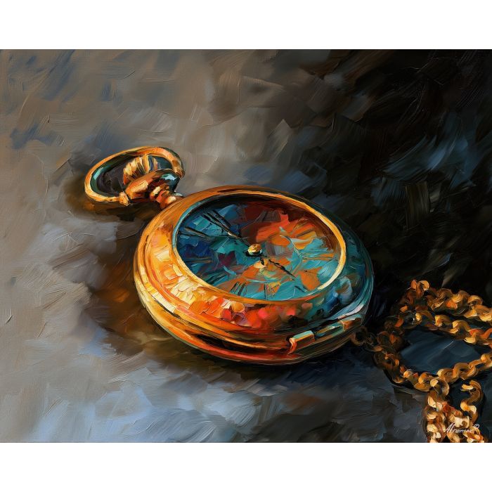AMBER POCKET WATCH BW