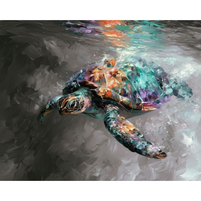RAINBOW SEA TURTLE BW