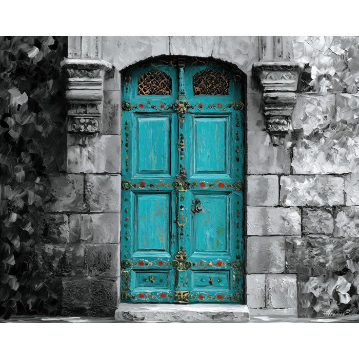 TURQUOISE DOOR BW