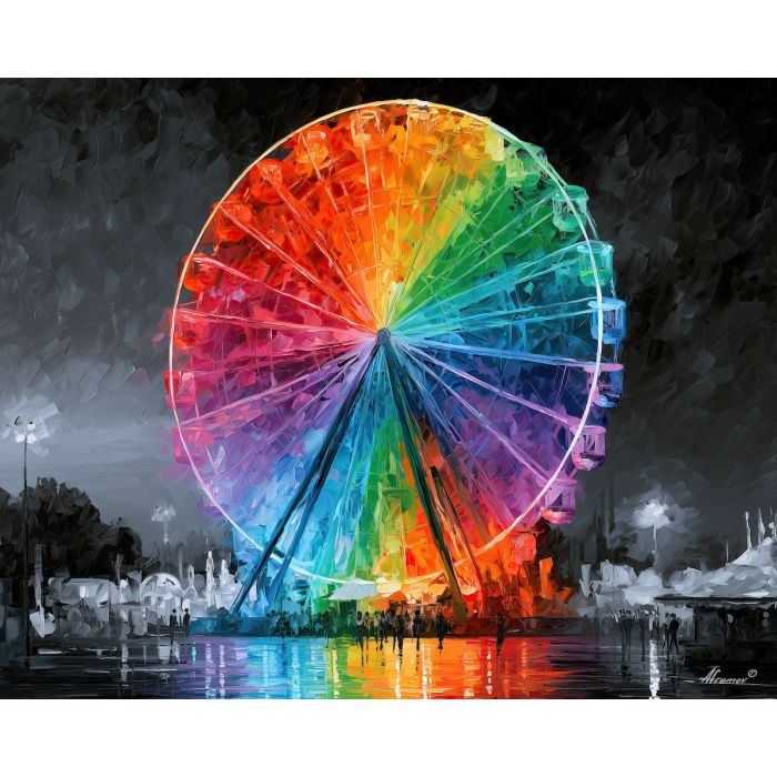 RAINBOW FERRIS WHEEL BW