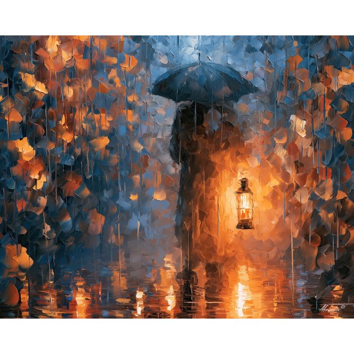 lantern contour, sparks copperhush, lantern contour sparks copperhush art, mysterious wall art, textured oil painting, back view painting, anonymous figure art, unrecognizable person, hidden face painting, palette knife art