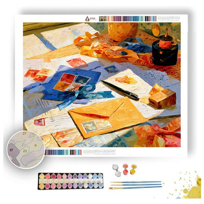 RIBBON AQUAHONEY DESK - Paint by Numbers Full Kit