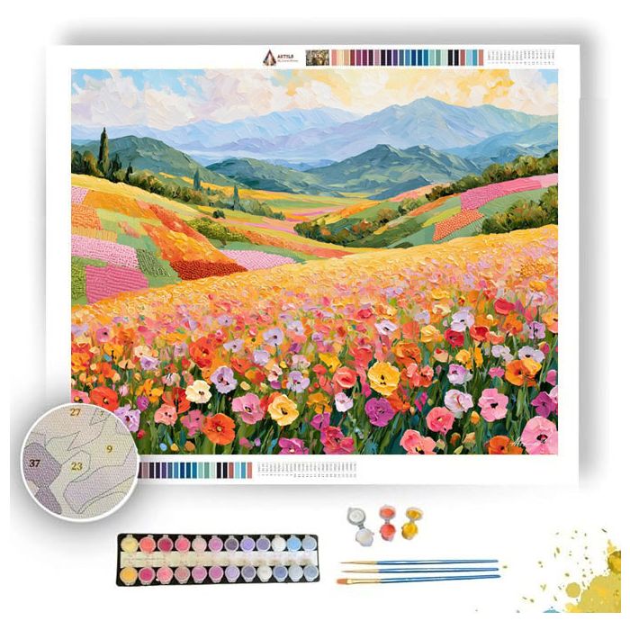 STITCHED VALLEY SORBETLIGHT - Paint by Numbers Full Kit