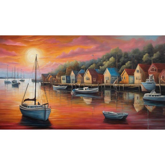 SURREAL SUNSET HARBOR
