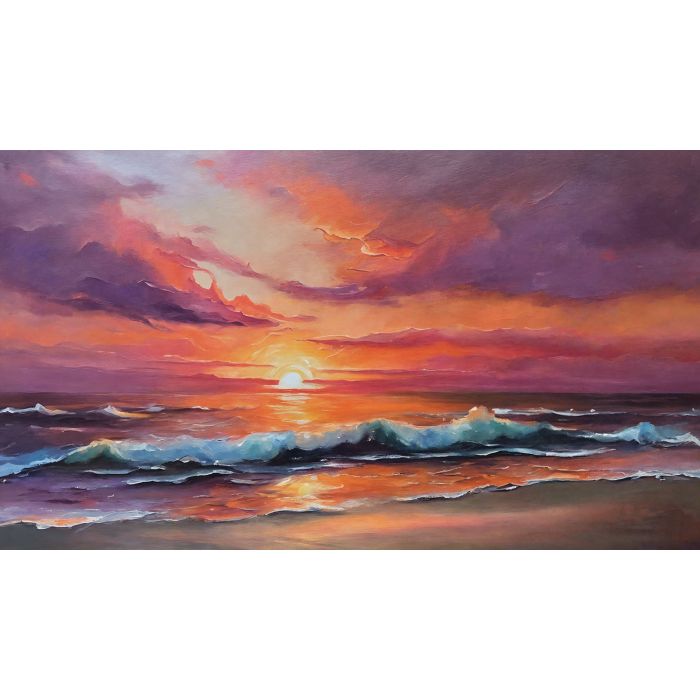 SUNSET OVER THE OCEAN